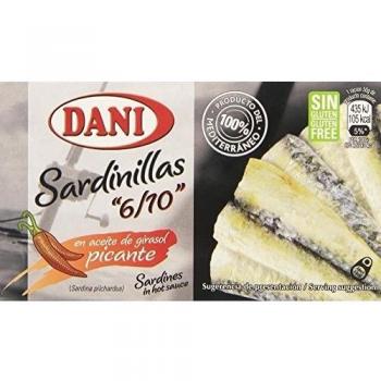Dani - Sardinillas en aceite de girasol - Picante - 65 g