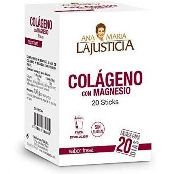 Ana María Lajusticia Collagen with Magnesium Strawberry Flavor 20 Sticks