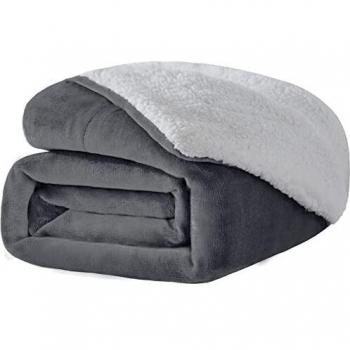 Wavve Manta Sherpa Franela Reversible 150x200 cm, Manta Polar para Cama 90, Manta Felpa de Sofá, 100% Microfibra, Suave, Caliente, Transpirable para Invierno