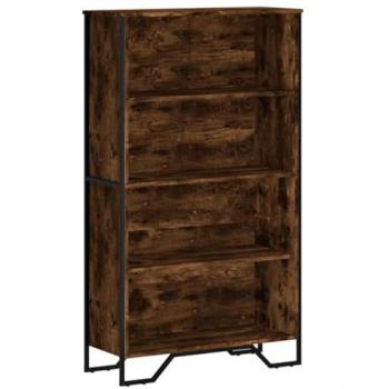 Estantería de madera de ingeniería roble ahumado 80x31x137,5 cm