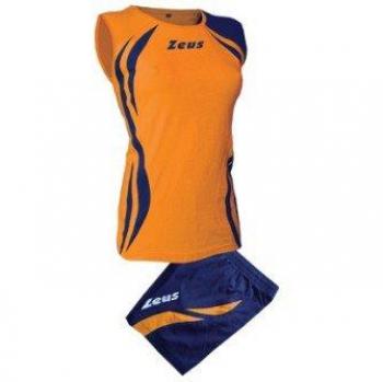Zeus Kit Klima Voleibol Complementando Para Las Mujeres Colour Naranja-Azul