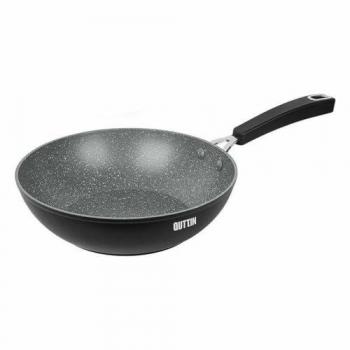 Sartén Wok Quttin Grand Chef 24 cm, Antiadherente Profesional, Ideal para Saltear y Cocinar a Alta Temperatura