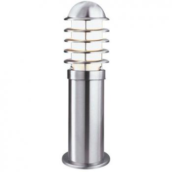 Bolardo de jardín de policarbonato Louvre 1 bombilla 45cm, Searchlight - Louvre 1 Ljus Utomhus Bollard Light Rostfritt Stl IP44, E27
