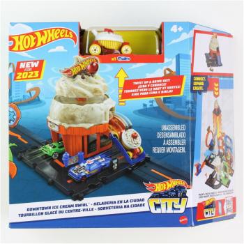 Hot Wheels City Tienda de Helados Circuito para Coches Mattel HKX38
