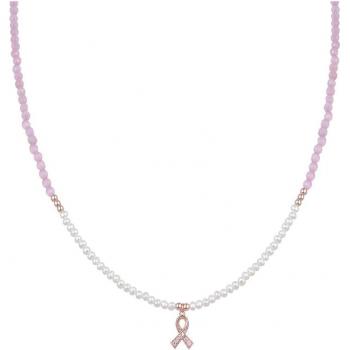 Collar de Plata de Ley 925 con Perla Blanca y Baño de Oro Rosa - Kael Luxenter