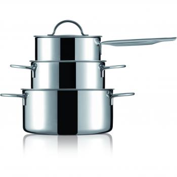 Kuhn Rikon 37349 - Olla de hierro, 1,5 , 2 + 4L, color plateado