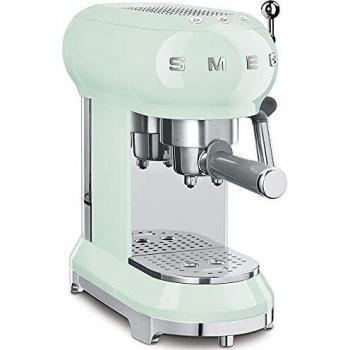 Smeg ECF01PGEU Cafetera Express ECF01WHEU diseño años 50, 1 Cups, Verde pastel