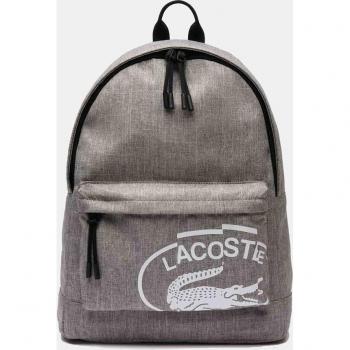Mochila Lacoste Neocroc 17L gris blanco con estampado Lacoste