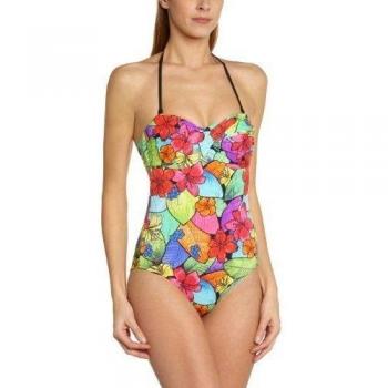 Banana Moon Maringa Conway - Bañador con estampado floral para mujer, talla 40, color multicolor