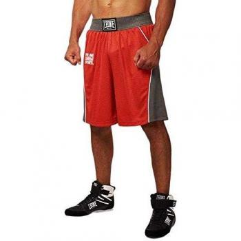LEONE 1947 AB729 Pantalones Cortos de Boxeo, Unisex – Adulto, Rojo, L