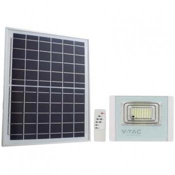 Faro LED 12W con Mando a Distancia y Panel Solar 4000K Color Blanco IP65