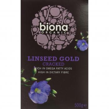 Semillas de Lino Dorado Orgánicas Biona 500g (Pack de 1)