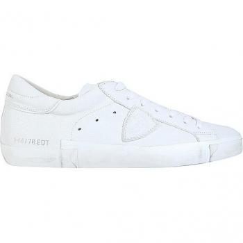 Philippe Model PRLU Low White Sneakers for Men, Size 10 US (43 EU)
