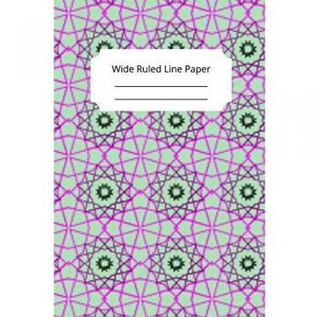 Stained glass art inspirational motivational and spiritual theme wide ruled line paper