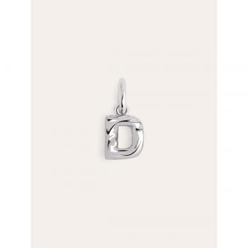Charm Singularu Letter Organic Plata Letra D