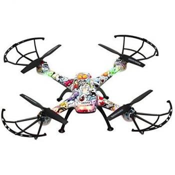 Dron Denver DCH-460 con 4 Canales, 6 Ejes, Función Gyro 360º, Cámara de 0.3MPX, Batería de 650MAH y Mando Control de Frecuencia 2.4GHz