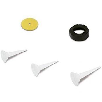 WOLFPACK LINEA PROFESIONAL Wolfpack 2210061 Juego Pistola Mortero 3 boquillas, Tuerca y Disco, Blanco