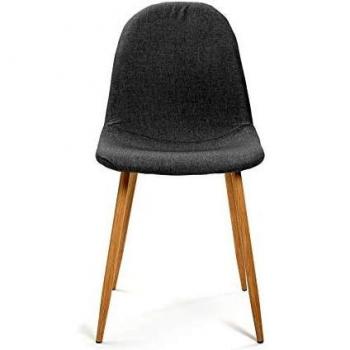Versa 19840294 Silla, Haya, Gris, 86.5 x 44 x 52