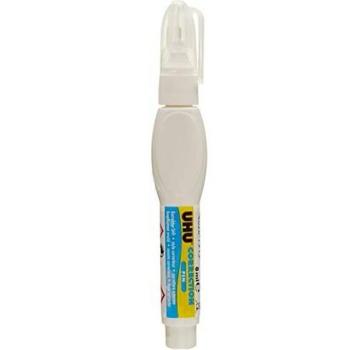 UHU Correction Pen 8ml - White, Precision Tip