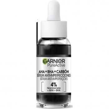Garnier Pure Active AHA + BHA + Charcoal Anti-Blemish Serum 30mL