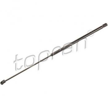 Amortiguador de maletero TOPRAN 115 189, tipo gas spring, diseñado para proporcionar soporte y estabilidad al abrir y cerrar el maletero, con una capacidad de carga específica para garantizar un funcionamiento seguro y eficiente