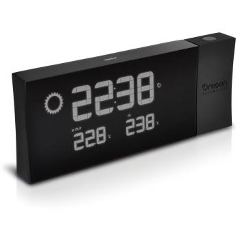 Oregon Scientific PRYSMA  BAR223P-BK - Reloj Proyector con previsión meteorológica, color Negro