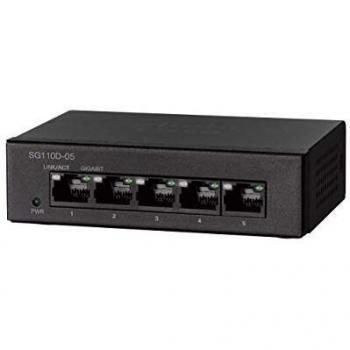 Cisco SG110D-05 Small Business Unmanaged Switch with 5 Gigabit Ethernet Ports
