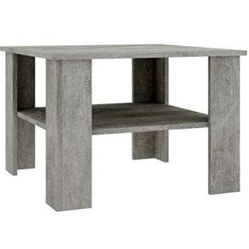 vidaXL Coffee Table Concrete Grey 60x60x42 cm Engineered Wood