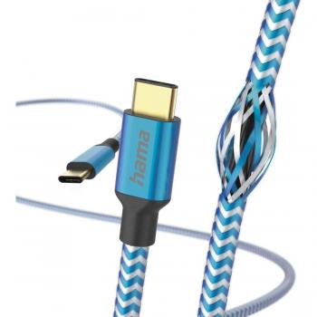 Cable USB-C Reflectivo 1.5 m USB 2.0 Nylon Azul