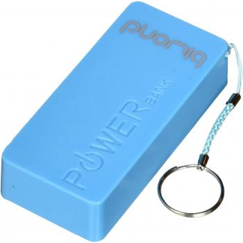 Biwond 91283 - Batería portátil externa tipo llavero, 5600 mAh, color azul