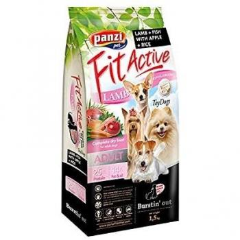 PANZI Saco Perro Toy Dogs Cordero, Manzana, Arroz, Pescado, 1,5 kg, Perro