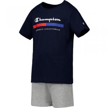 Conjunto Champion Legacy Graphic Shop B para Niños y Adolescentes en Gris