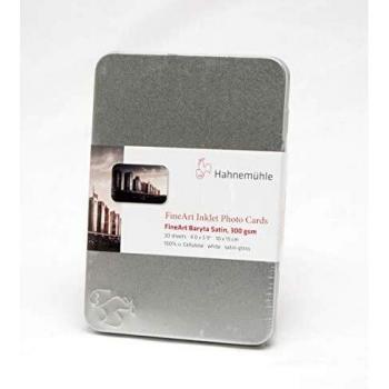 Hahnemuhle Photo Cards Fineart Baryta Satin 300gsm 10x15cm 30 Sheets