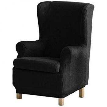 Eysa - Funda de sillón orejero elástica Ulises - Color Gris Oscuro