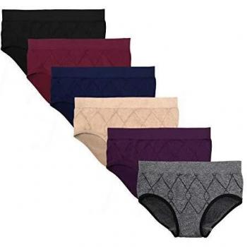 SHEKINI Braguitas Culotte sin Costuras Mujer Bragas Confortables Pack de 4/6