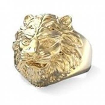 Anillo de Hombre Guess Lion King JUMR01307JWYG64 - Acero Dorado - Talla 24