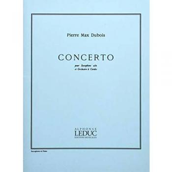 Concierto para Saxofón y Piano de Pierre Max Dubois - Partitura Clásica LEDUC