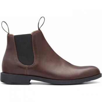 Blundstone 1900 Water-Resistant Leather Chelsea Dress Boots - Chestnut Brown, Size UK 7.5