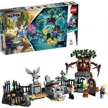 LEGO - Hidden Side Misterio del Cementerio Juguete de construcción con realidad aumentada, incluye lápidas interactivas y cuatro minifiguras, Novedad 2019