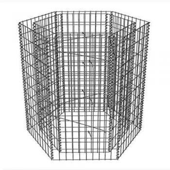 vidaXL Hexagonal Gabion Raised Bed 100x90x100 cm