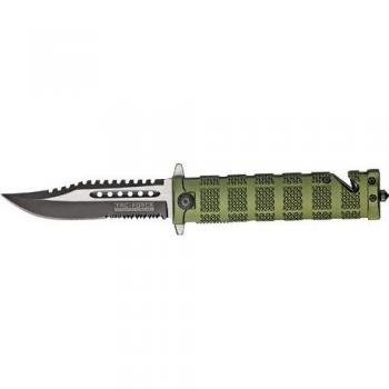 TacForce Tf710Gn Cuchillo Tascabile,Unisex - Adultos, Verde, un tamaño