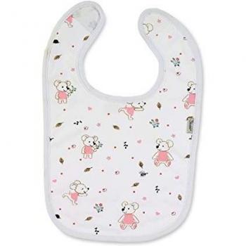Sterntaler Babero con velcro Ratona Mabel, Dimensiones: 38 x 26 x 1 cm, Blanco
