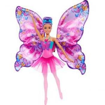 Barbie Muñeca Fashion Bailarina con Transformación 2 en 1 de Bailarina a Mariposa
