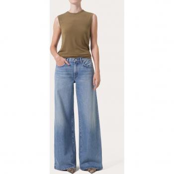 AGOLDE Clara Vintage Flared Wide Leg Women's Jeans - Blue Size S