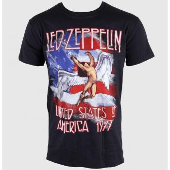 Men's T-Shirt Led Zeppelin - Stars N Stripes - Black - Size L