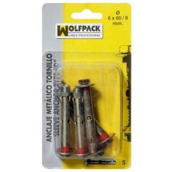 Anclaje Metálico Tornillo 6x 60/8 mm.