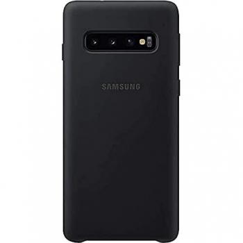 Funda de Silicona Samsung Oficial para Galaxy S10, Color Negro
