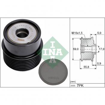 Rueda libre del generador y alternador INA 535 0354 10