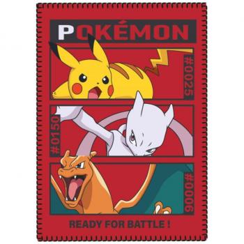 Manta Polar Pokémon 100x140cm con Diseño de Personajes - EAN 8436580117968