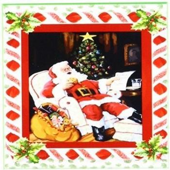 3dRose CST _ 14933 _ 3 relajante santa-ceramic Azulejos Posavasos, juego de 4
